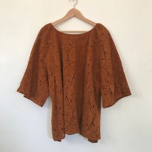 Anthro corduroy blouse 2X